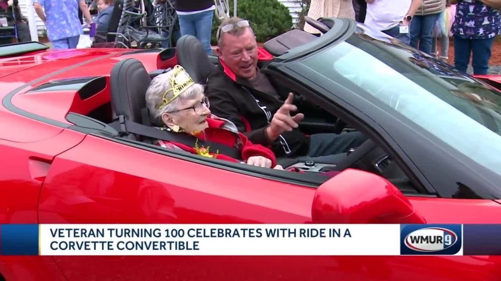 [VIDEO] Veteran Celebrates 100th Birthday with a Ride in a Convertible Corvette